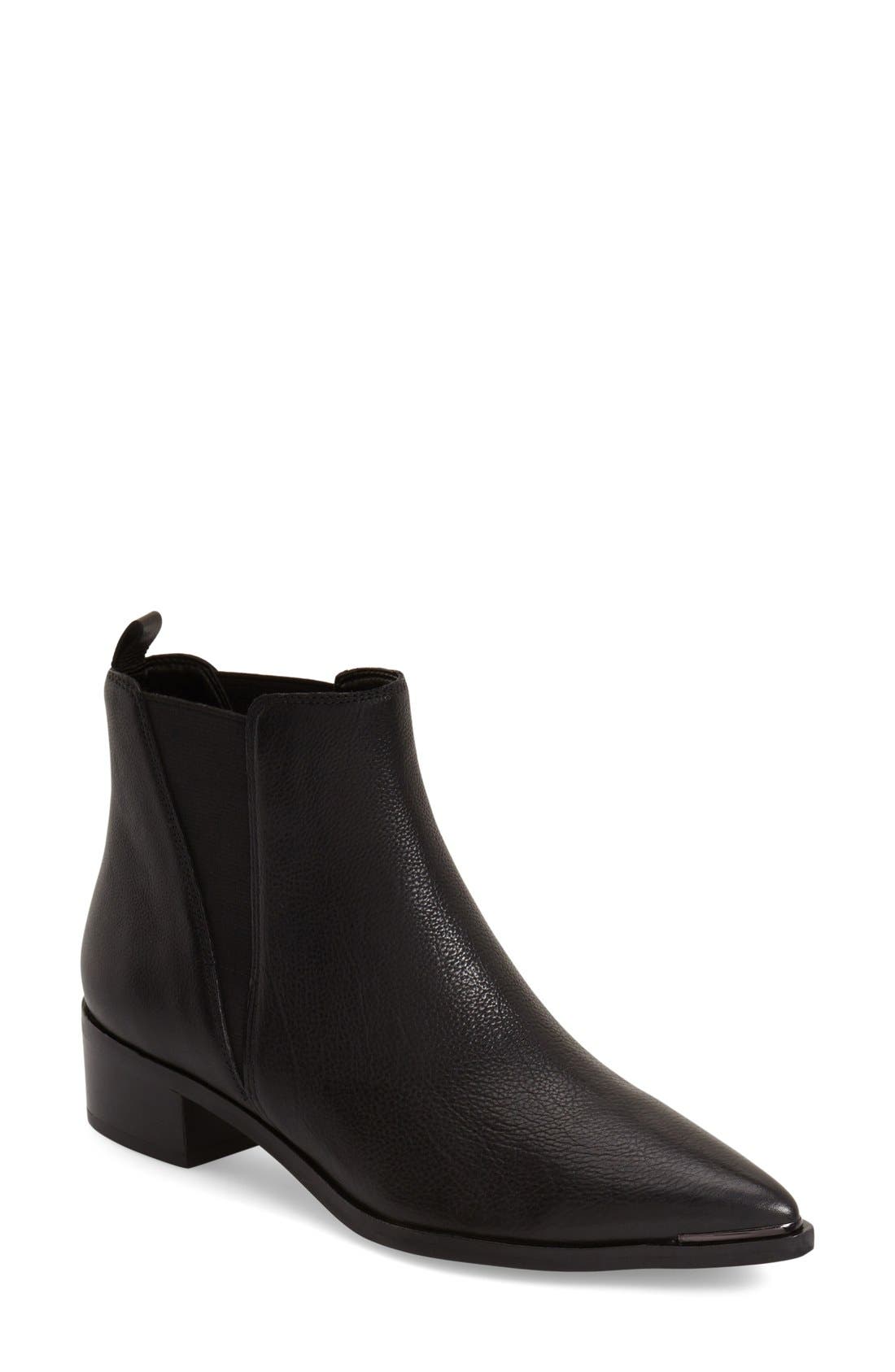 Marc Fisher LTD Yale Chelsea Boot, Main, color, Black Leather