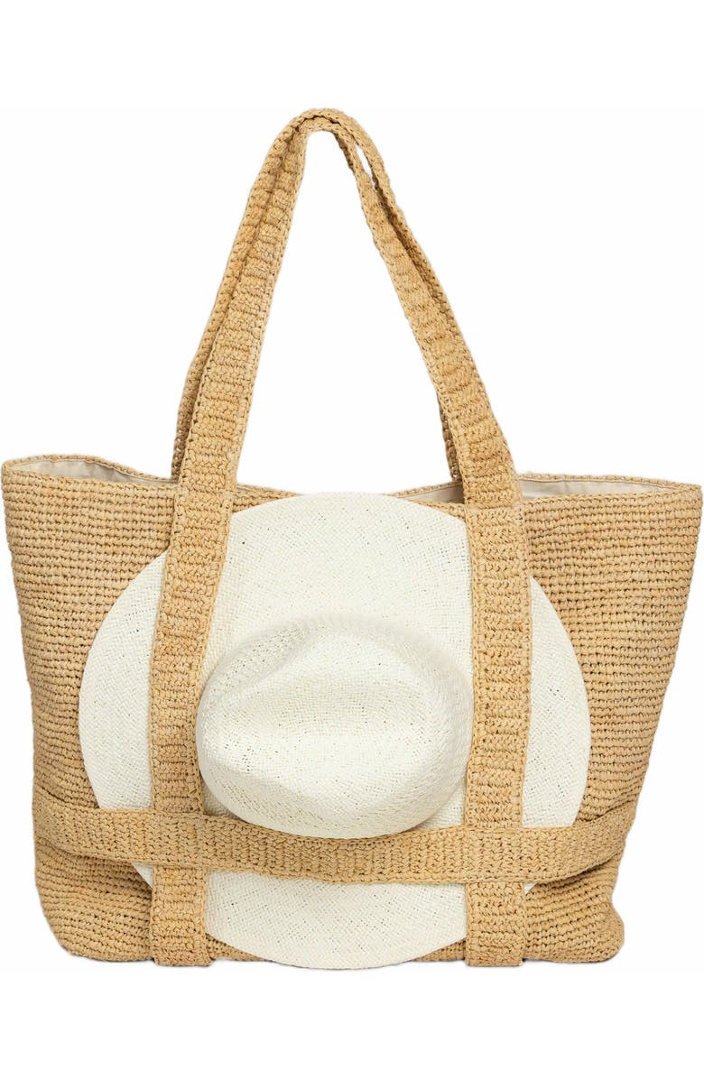 Hat Attack The Original Straw Traveler Bag, Main, color, Natural