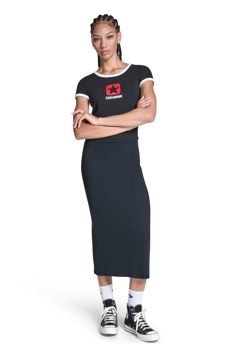 Converse Retro Box Star T-Shirt, Main, color, Converse Black