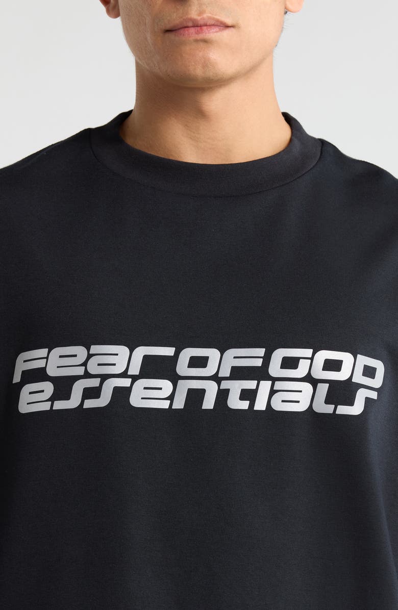 Fear of God Essentials '90s Logo Graphic T-Shirt, Alternate, color, Vintage Black