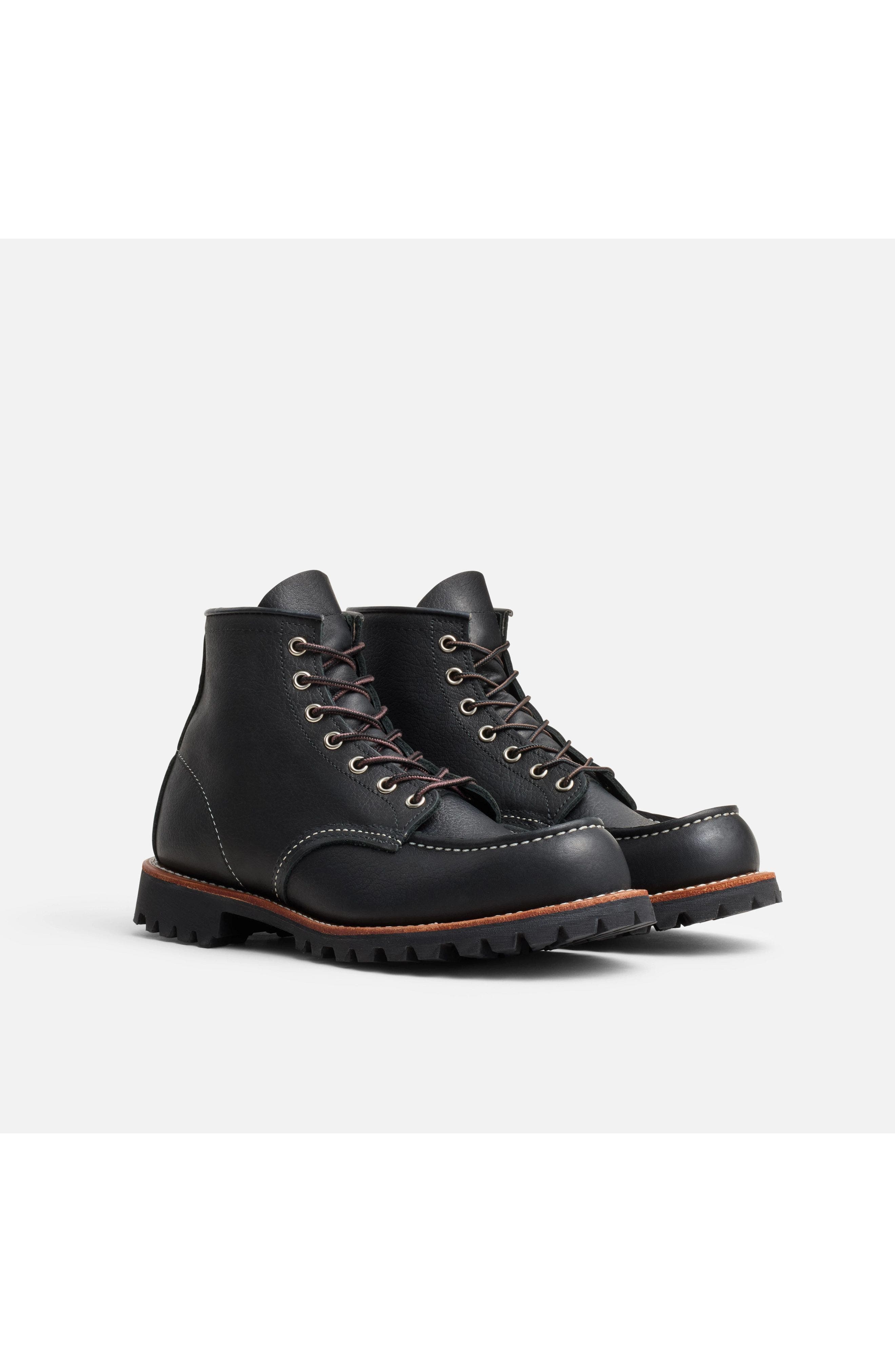 Red Wing Heritage Roughneck Oil Slick Leather Boot, Alternate, color, Black Oil Slick