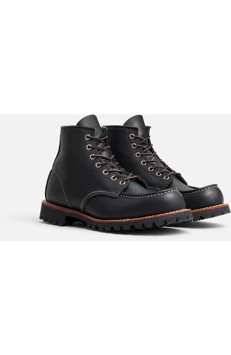 Red Wing Heritage Roughneck Oil Slick Leather Boot, Alternate, color, Black Oil Slick