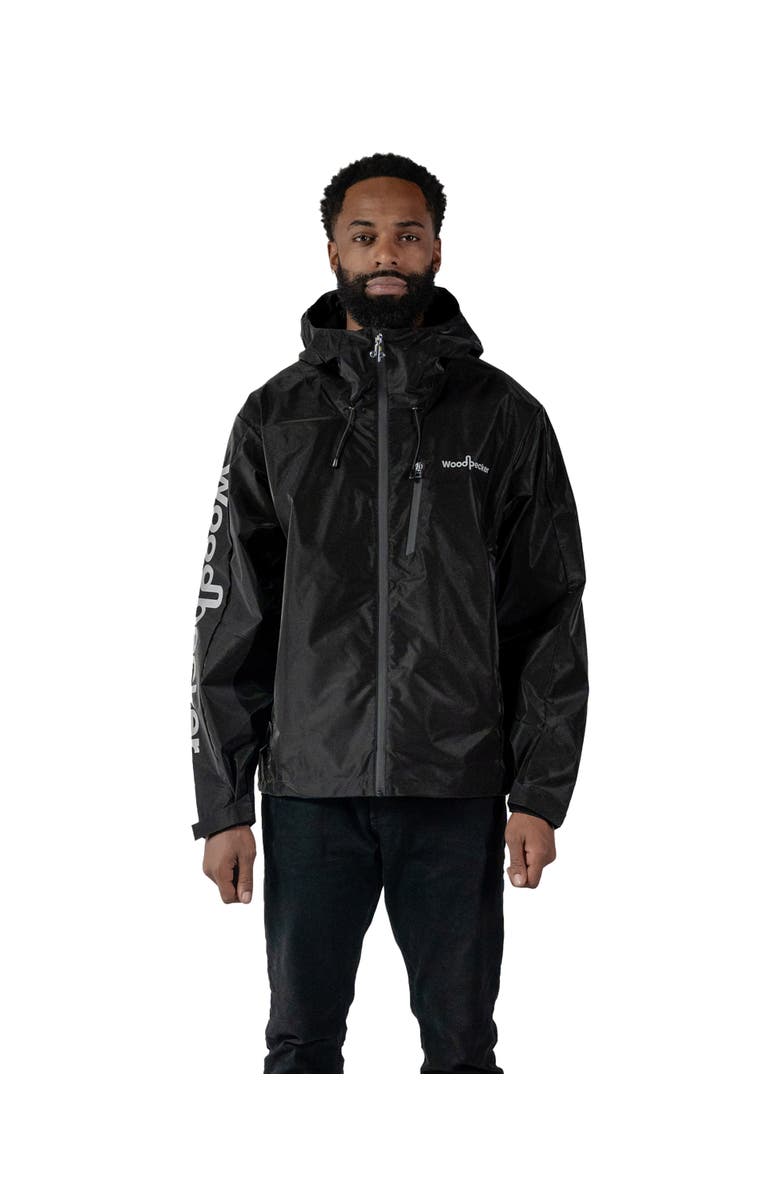 Woodpecker Men's Wind Rain Shell Jacket, Main, color, Black Diamond