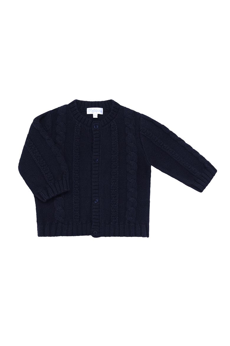 Nella Knit Cardigan - Baby, Alternate, color, Navy