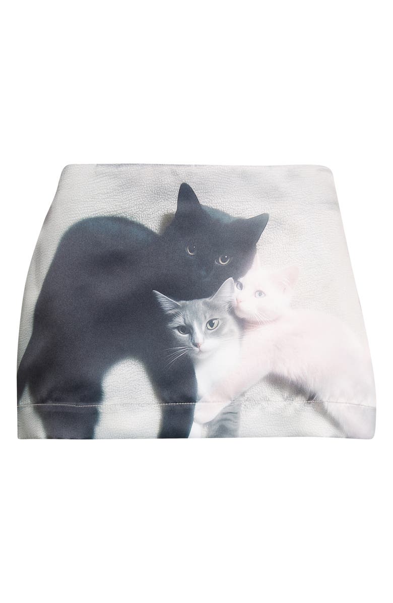 Ashley Williams Kitten Trio Miniskirt, Alternate, color,