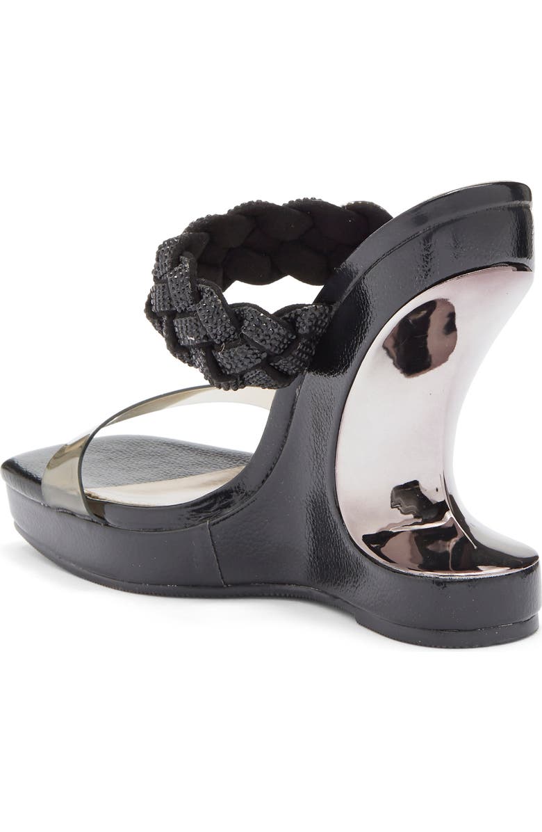 ASHLEY KAHEN Melrose Cutout Wedge Rhinestone Sandal, Alternate, color,