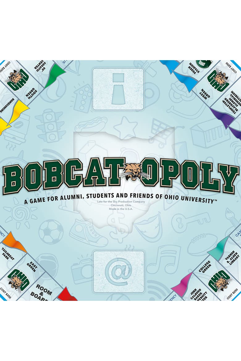 Bobcat Opoly Ohio Univ Family Board Game Ages 8+, Alternate, color, Multicolored