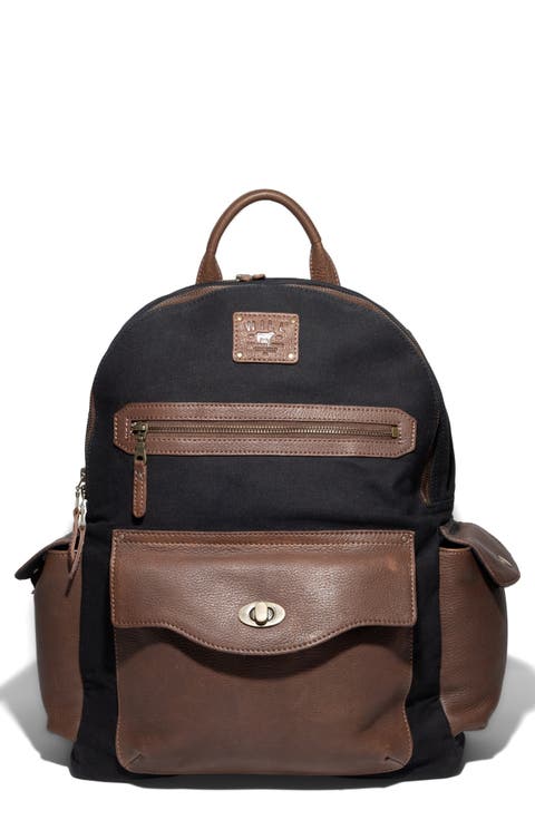 Canvas & Leather Backpack