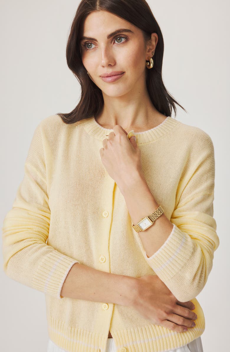 Splendid Emerson Cardigan, Alternate, color, Honeysuckle Yellow