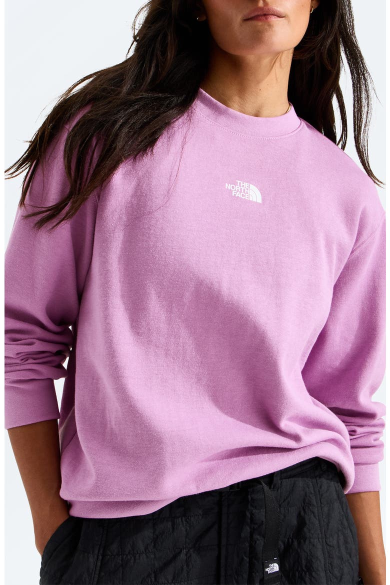 Double Knit Crewneck Sweatshirt, Alternate, color, HUSHED LAVENDER