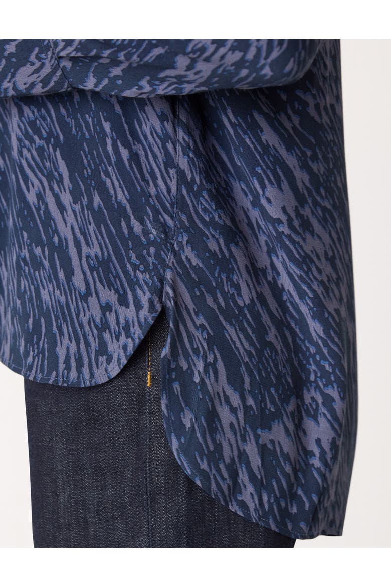 Abstract Marks Collared Shirt, Alternate, color, Blue
