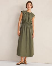 Haven Well Within Organic Cotton Poplin Side-Tie Maxi Dress