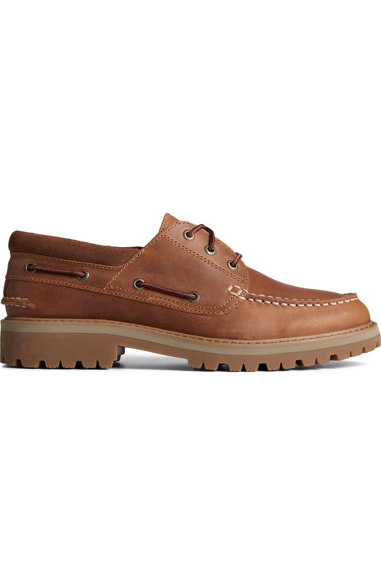 Sperry Authentic Original 3-Eye Boat Shoe, Alternate, color, Tan