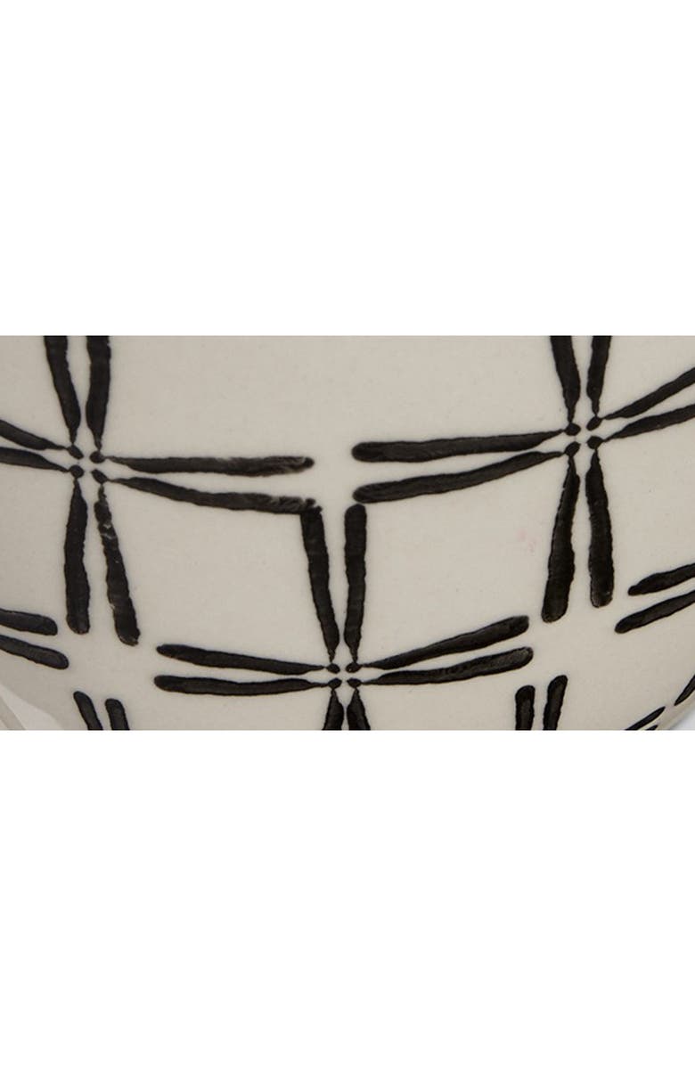 tag Hashi Black Graphic Print Cream Beige Stoneware Mug 16oz, Alternate, color, Black