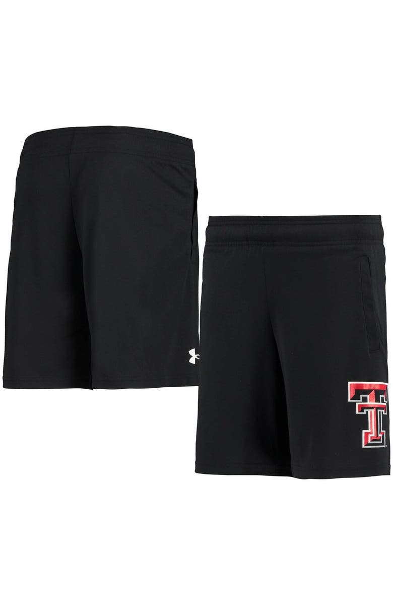 Under Armour Youth Under Armour Black Texas Tech Red Raiders Tech Shorts, Main, color, 
