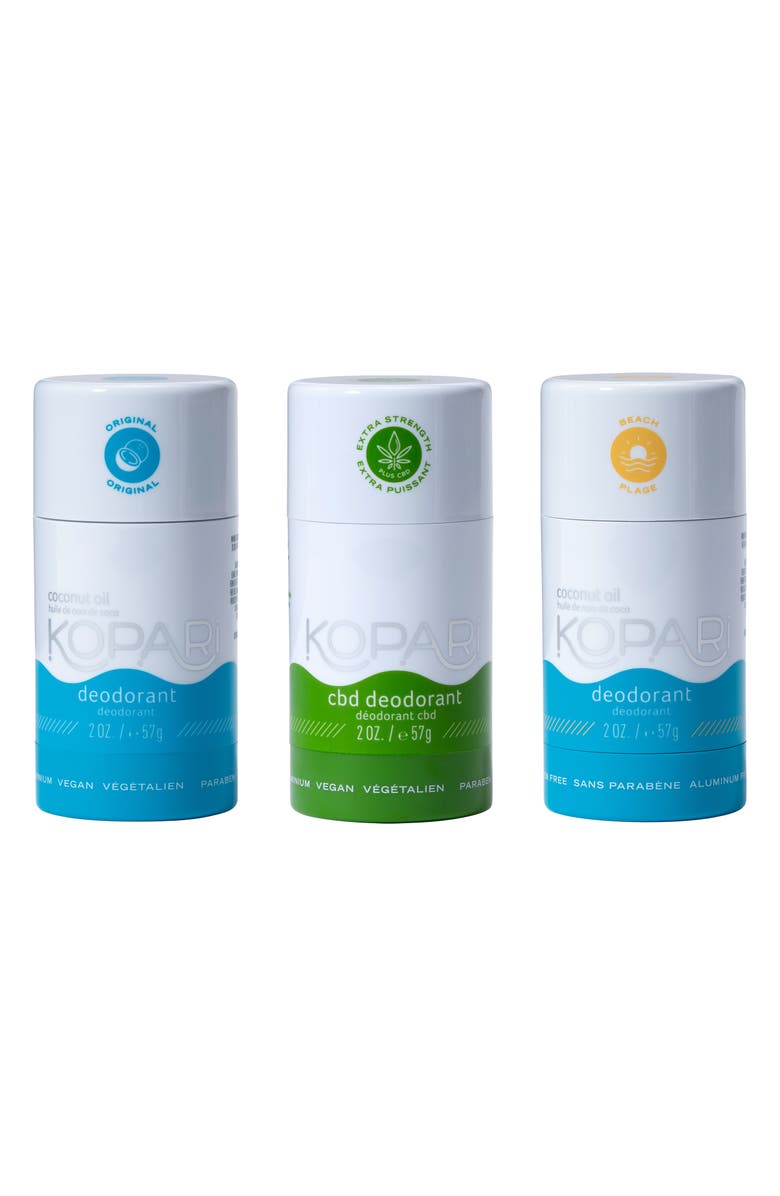 Kopari Full Size Coconut Deodorant Set, Main, color, 
