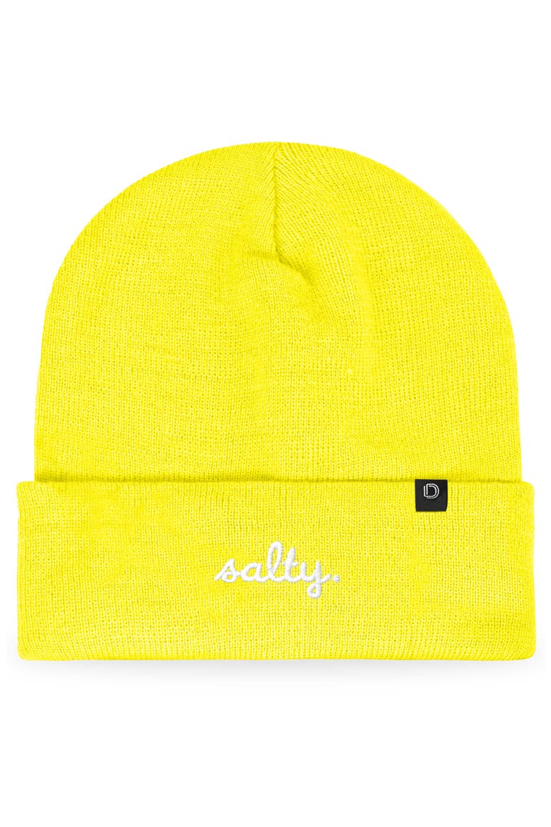 Salty Beanie Cap, Main, color, Neon Yellow