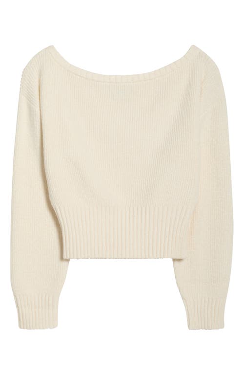 Pacsun Cosette Off The Shoulder Rib Sweater In White