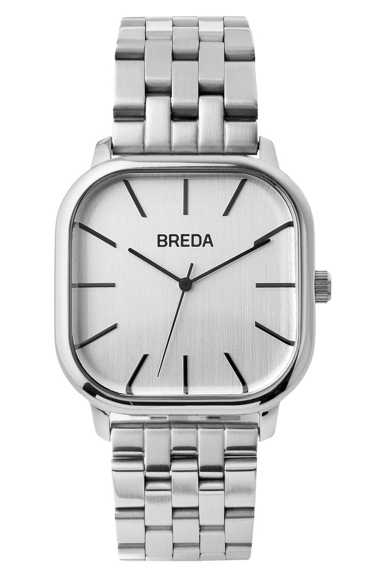 Visser Bracelet Watch, 35mm, Main, color, SILVER/ SILVER/ SILVER