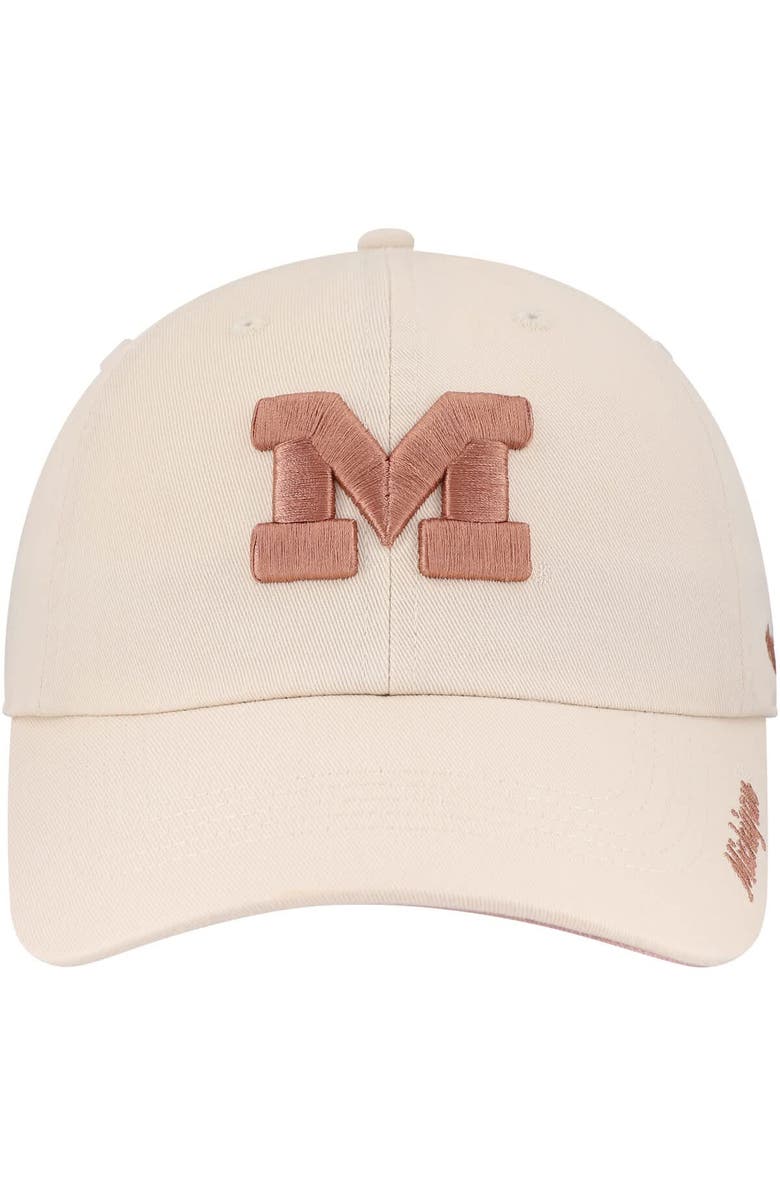 '47 Women's '47 Cream Michigan Wolverines Dusty Miata Clean Up Adjustable Hat, Alternate, color, 