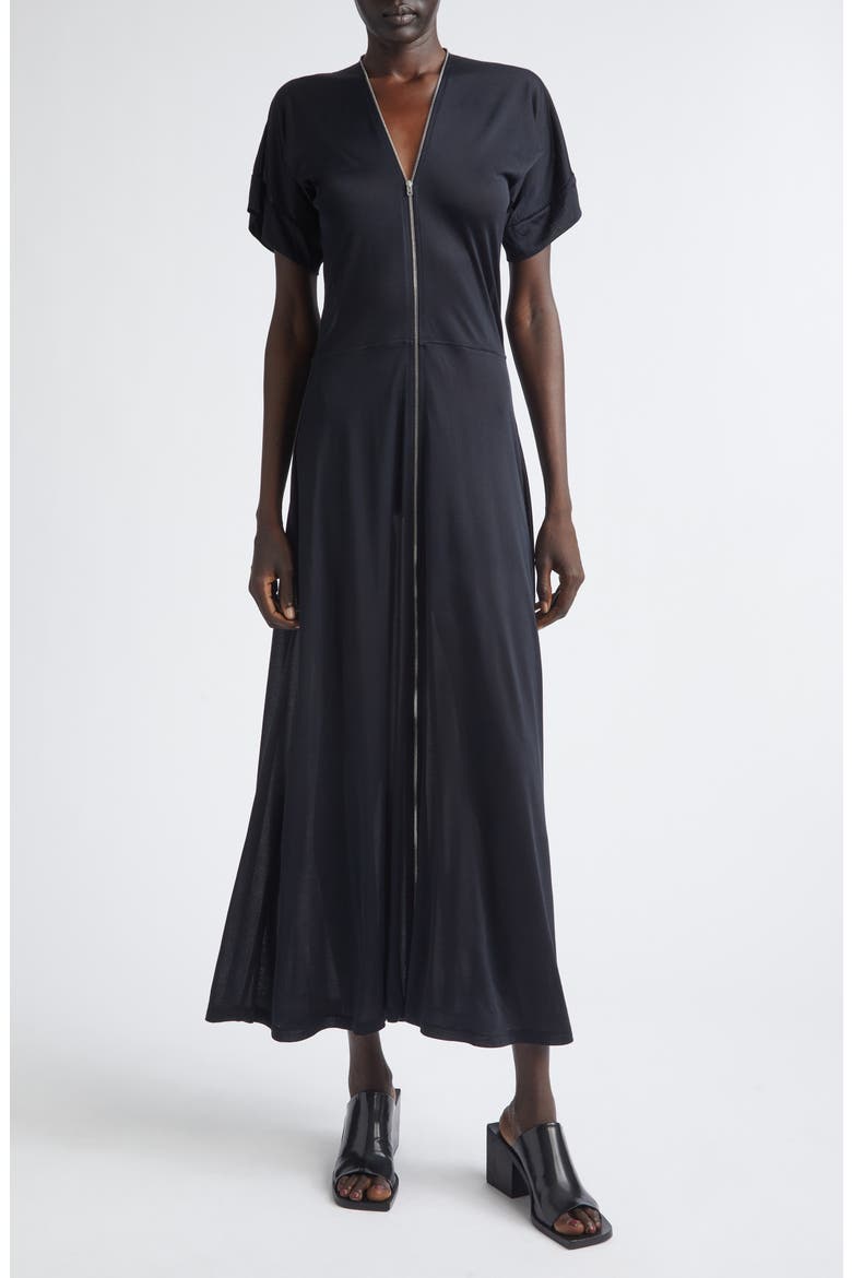 Jersey Zip Maxi Dress, Main, color, URCHIN