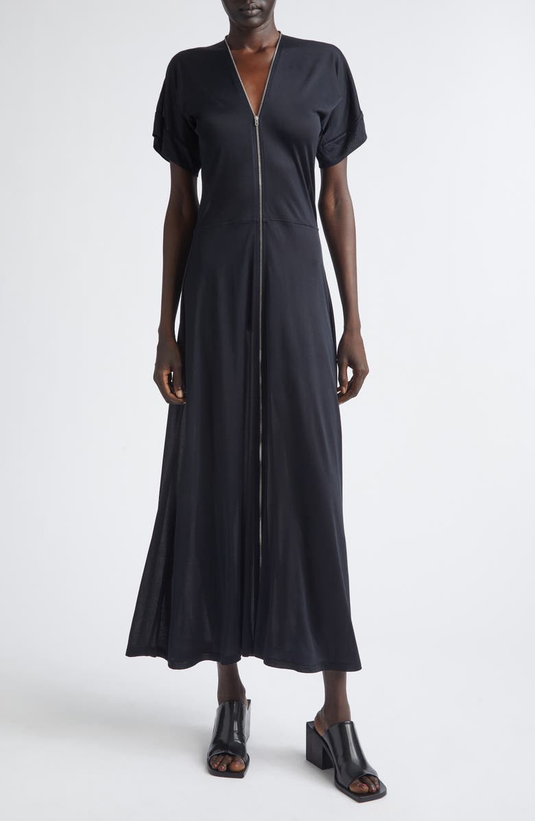 Lemaire Jersey Zip Maxi Dress, Main, color, Urchin