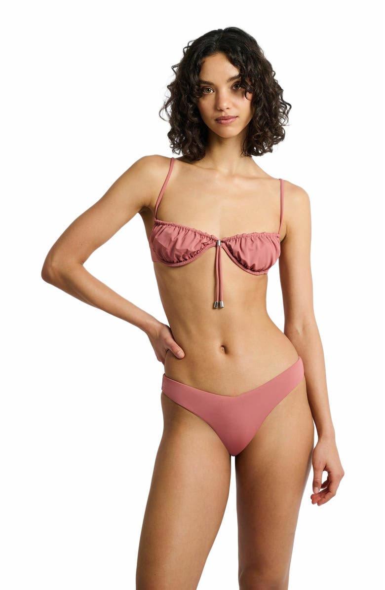 Onia Rose Bikini Top, Alternate, color, 