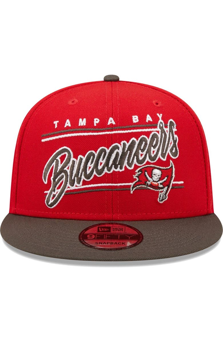 New Era Men's New Era Scarlet/Pewter Tampa Bay Buccaneers Team Script 9FIFTY Snapback Hat, Alternate, color, 