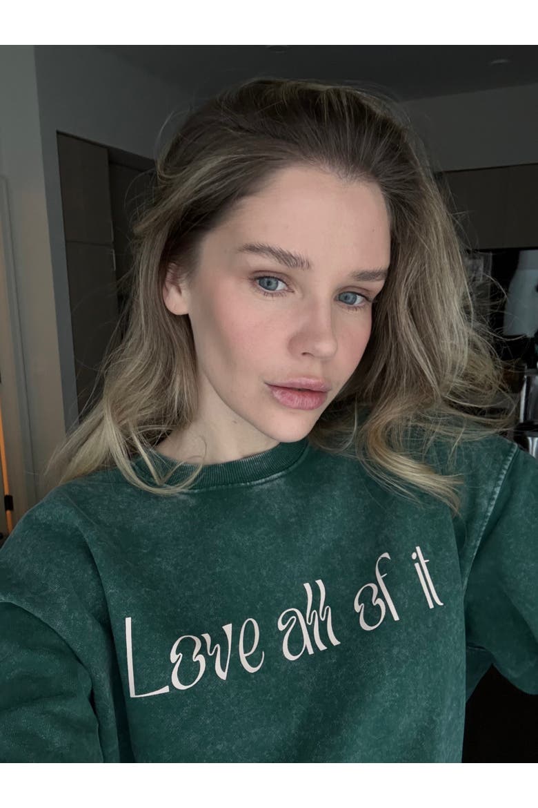 Sammie Cotton Sweatshirt, Alternate, color, Dark GrayEverything will be ok