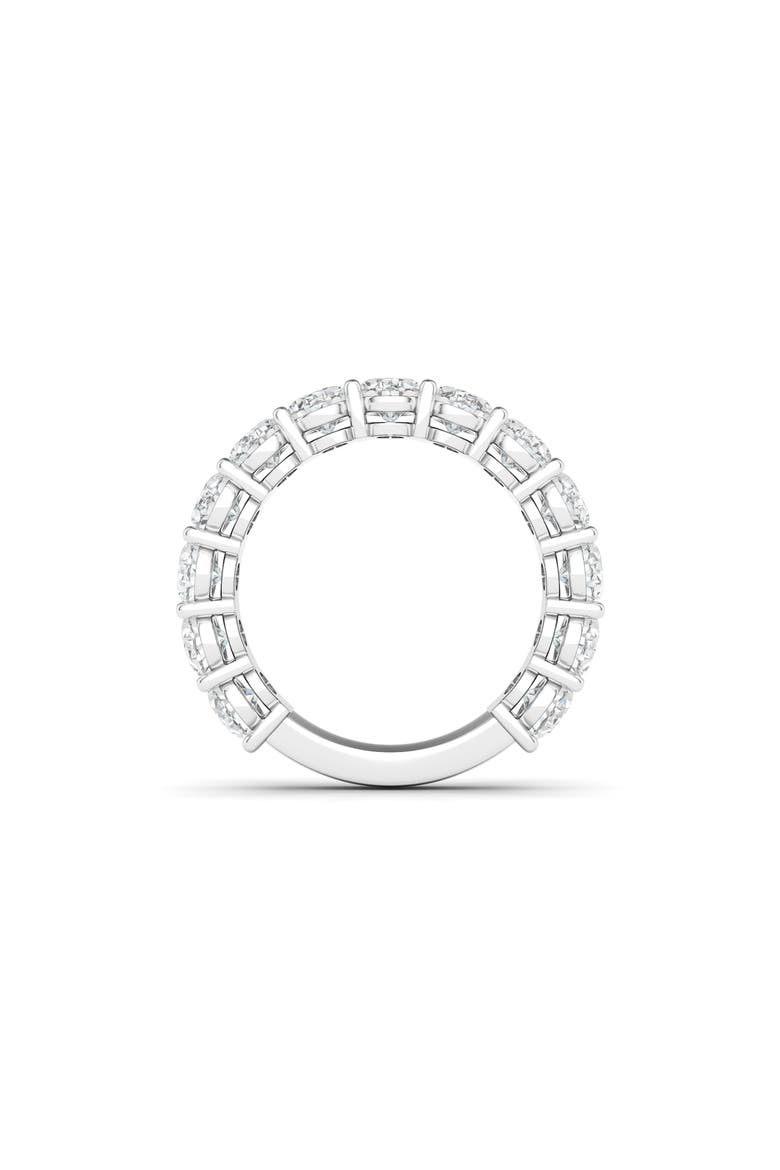 Oval Cut Lab Created Diamond Eternity Band, Alternate, color, WHITE GOLD