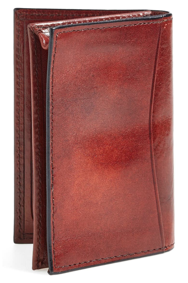 Old Leather Gusset Wallet, Alternate, color, DARK BROWN