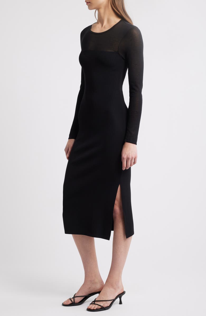 Rails Luz Sheer Yoke
Long Sleeve Midi Dress, Alternate, color,