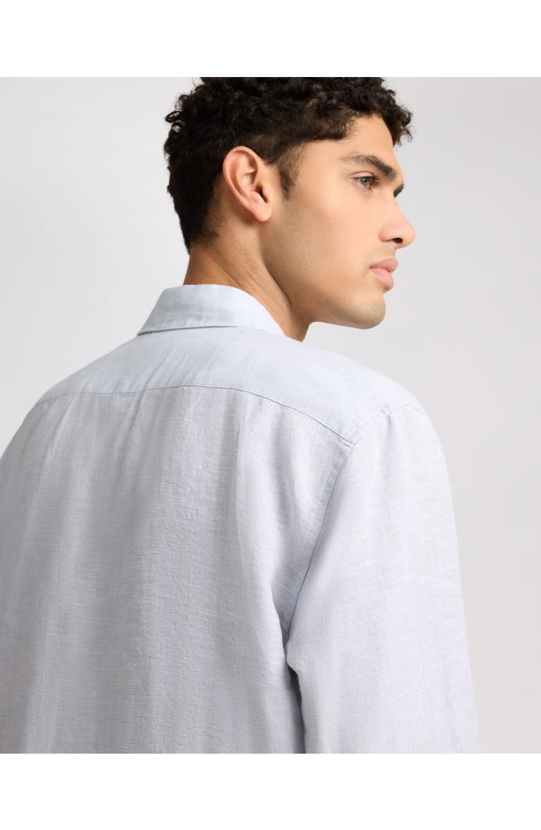 Onia Linen Long Sleeve Shirt, Alternate, color, Light Grey