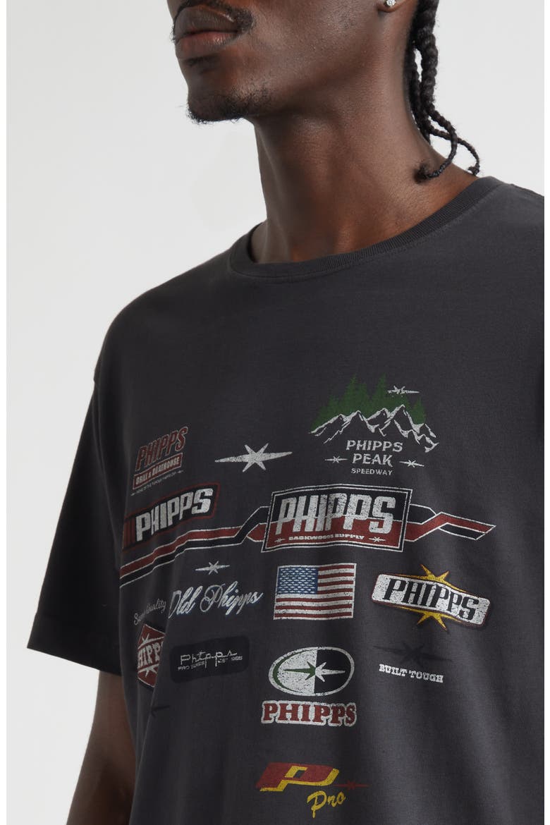 Racing Logo Graphic T-Shirt, Alternate, color, BLACK