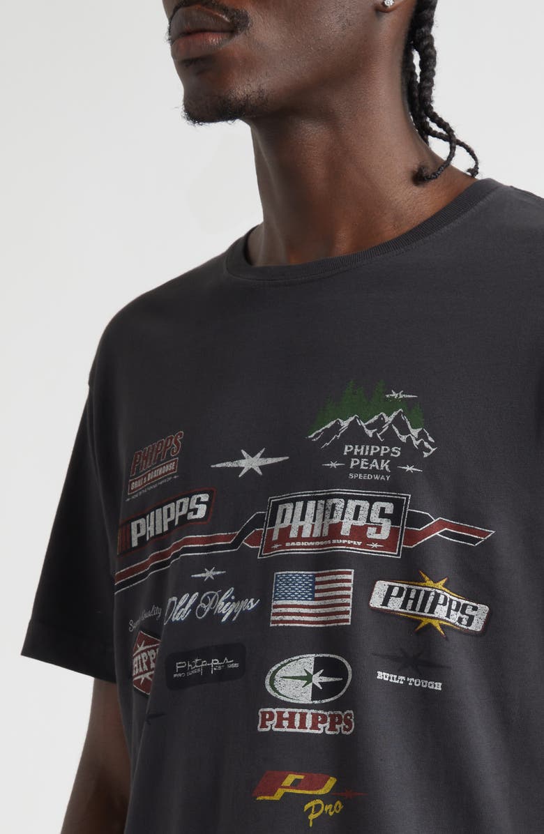 PHIPPS Racing Logo Graphic T-Shirt, Alternate, color, Black