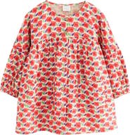 NEXT Kids' Floral Long Sleeve Cotton Dress