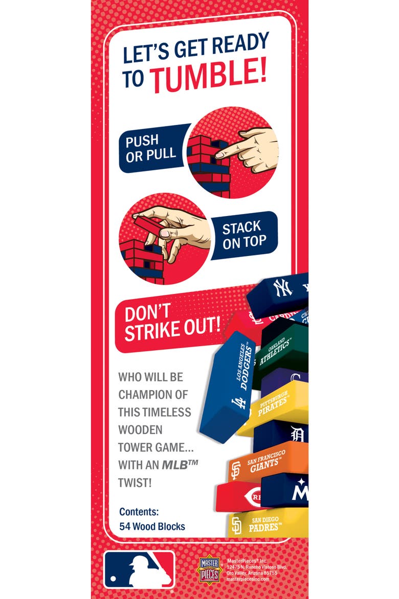 MLB Tumble Tower - All Teams, Alternate, color, Multicolor