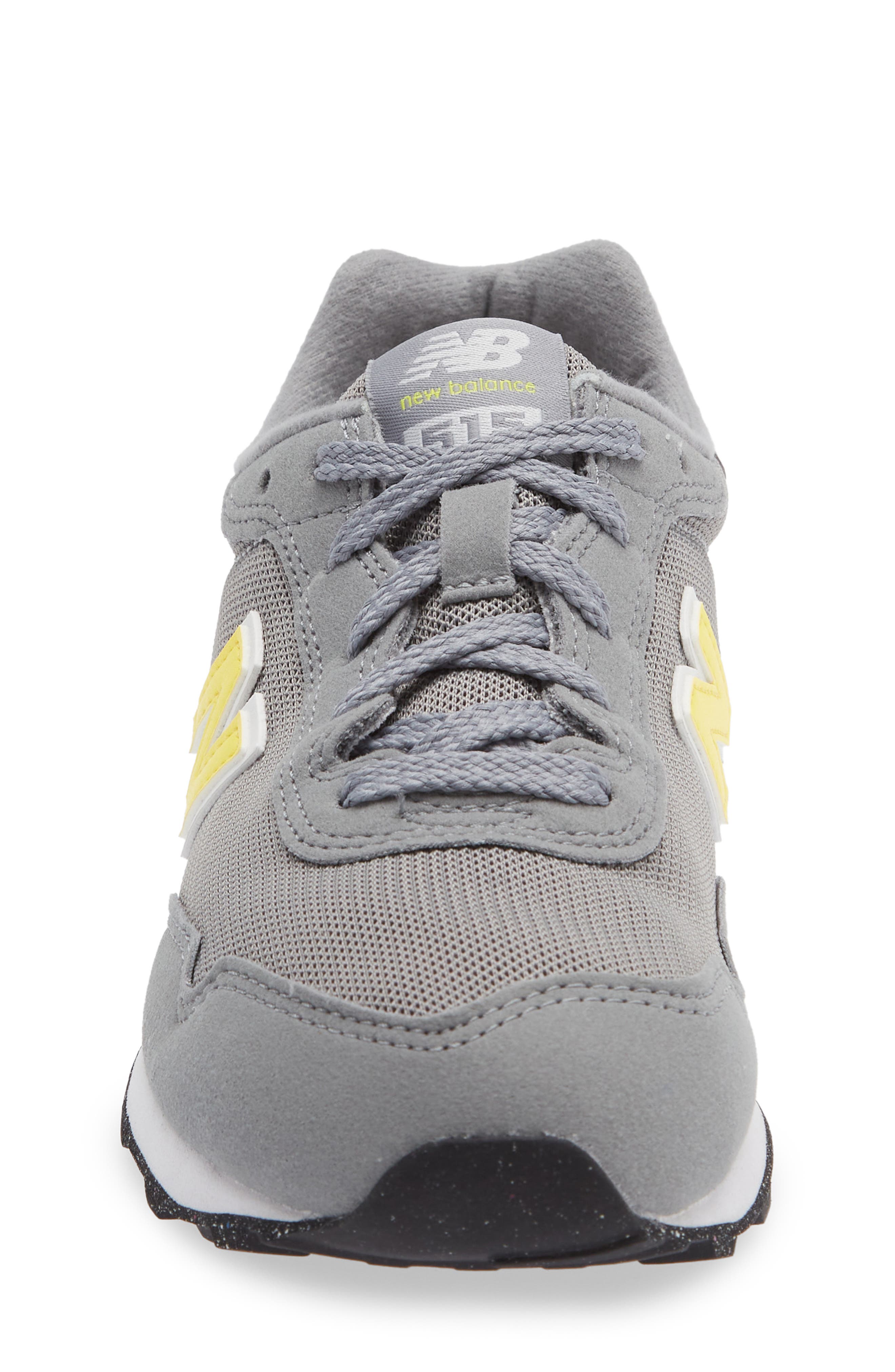 New Balance Kids' 515 Running Shoe, Alternate, color, Slate Grey/ Punch Yellow