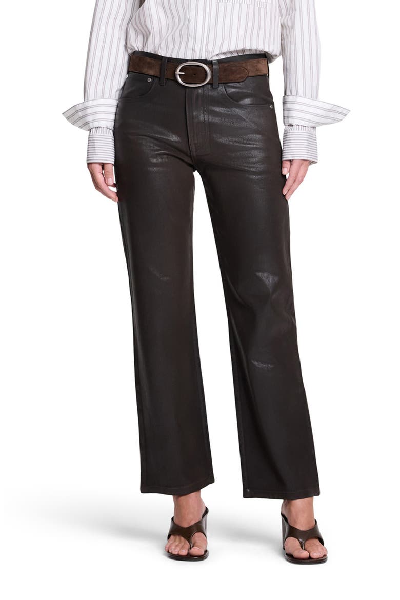 Kent St Straight Leg Ankle Pants, Main, color, CHOCOLATE