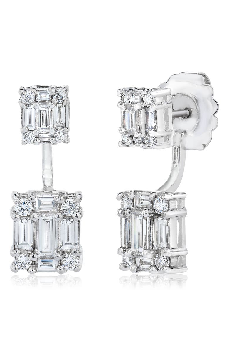 Mindi Mond Clarity Dual Cube Diamond Ear Jackets, Main, color, 