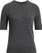 Nordstrom Cashmere Short Sleeve Crewneck Sweater
