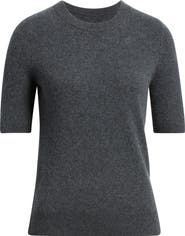Nordstrom Cashmere Short Sleeve Crewneck Sweater