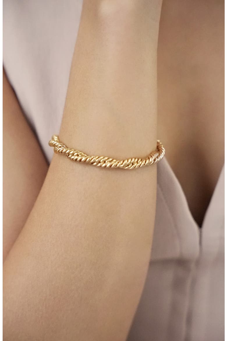 Twisted Strands Bracelet, Alternate, color, GOLD