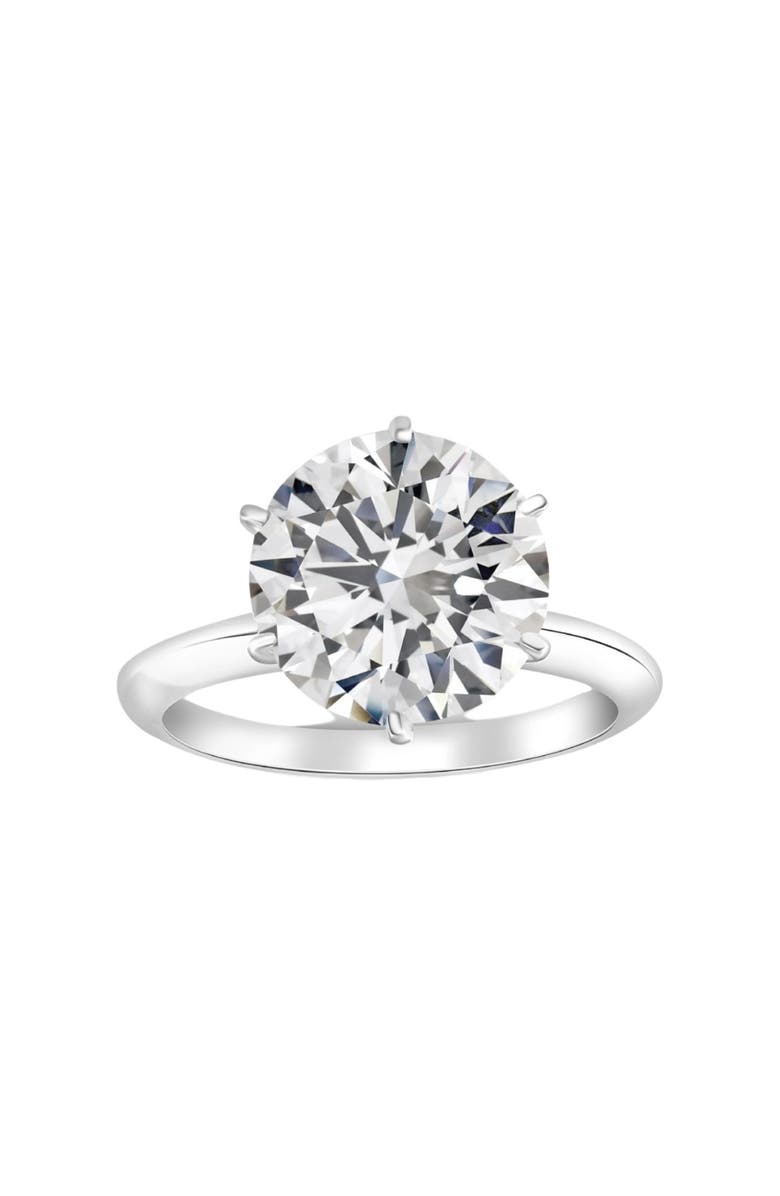 Bliss Diamond Certified 5Ct Solitaire Diamond Engagement Ring 14k Gold Lab Grown, Main, color, 