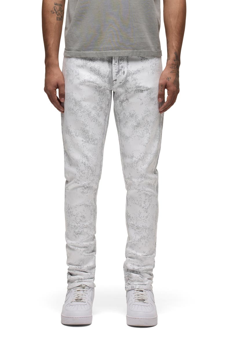 Zack Skinny Stretch Jeans, Main, color, WHITE SHATTER