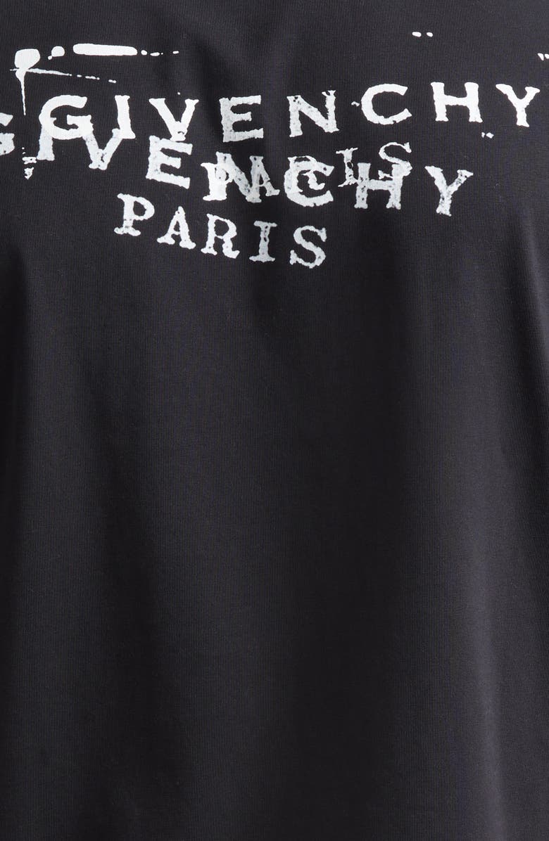 Givenchy Stamp Logo Regular Fit Graphic T-Shirt, Alternate, color, Black