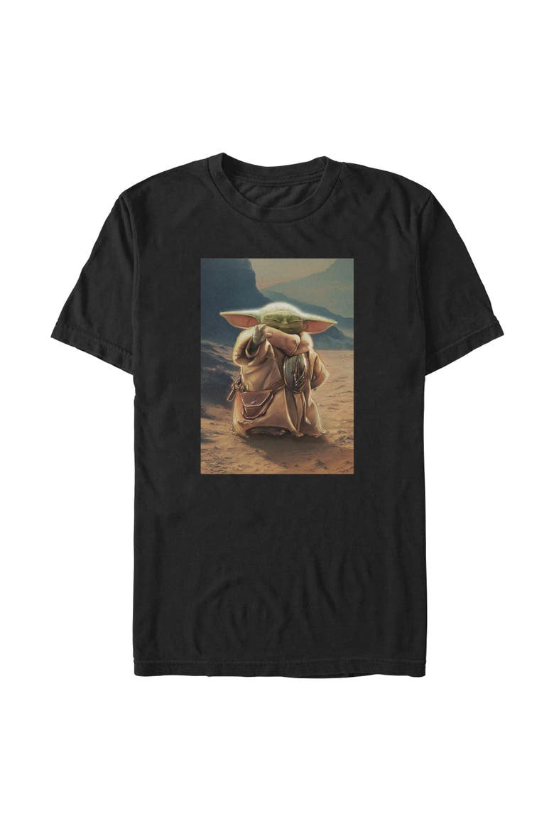 Men's Star Wars The Mandalorian and Grogu The Child Force Poster  Graphic T-Shirt, Main, color, Black