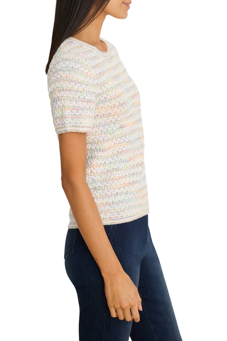 Palette Mix Cotton Blend Sweater Top, Alternate, color, GREEN MULTI