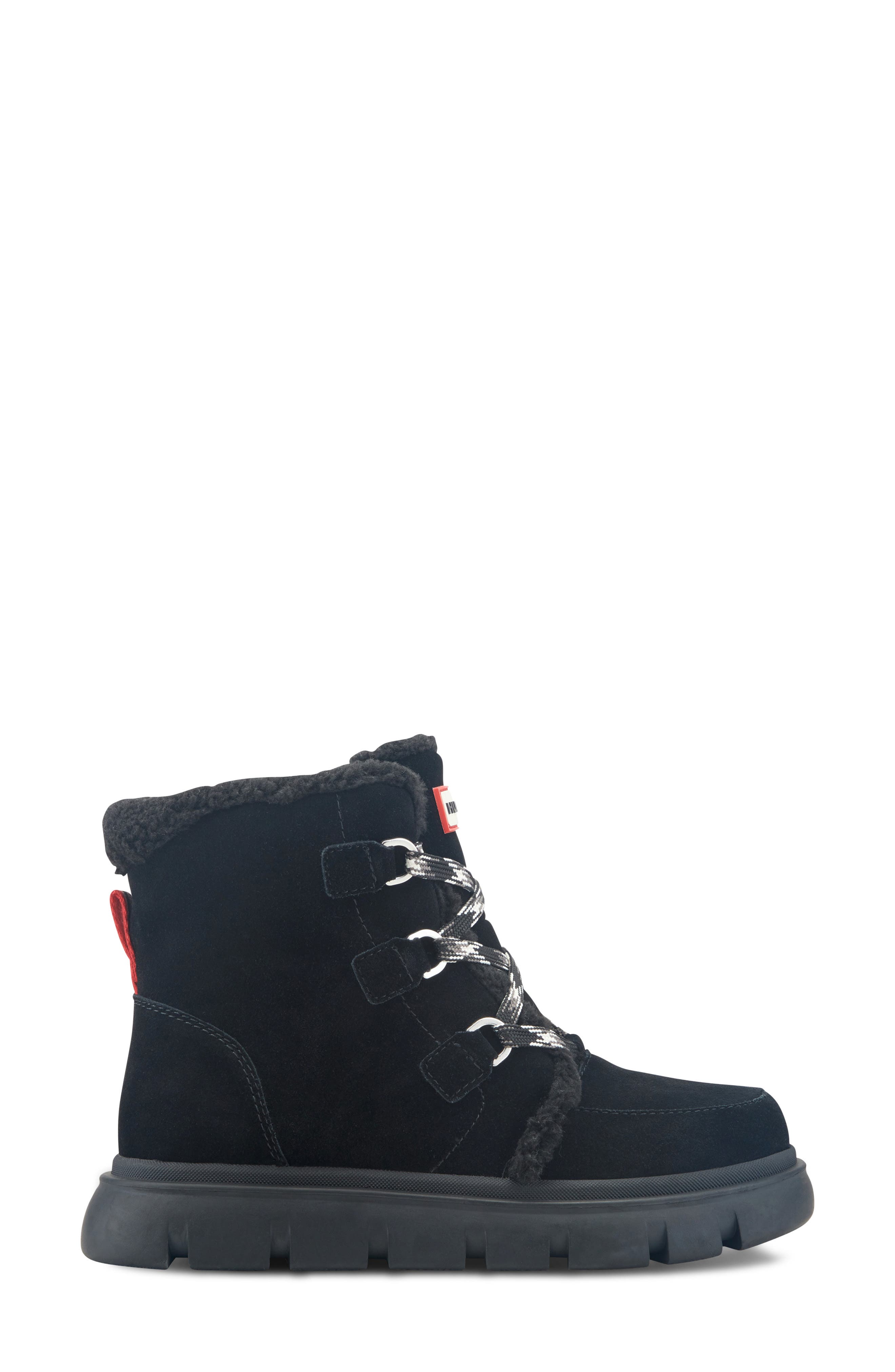 Melody Faux Shearling Bootie, Alternate, color, BLACK/BLACK/SIGNATURE