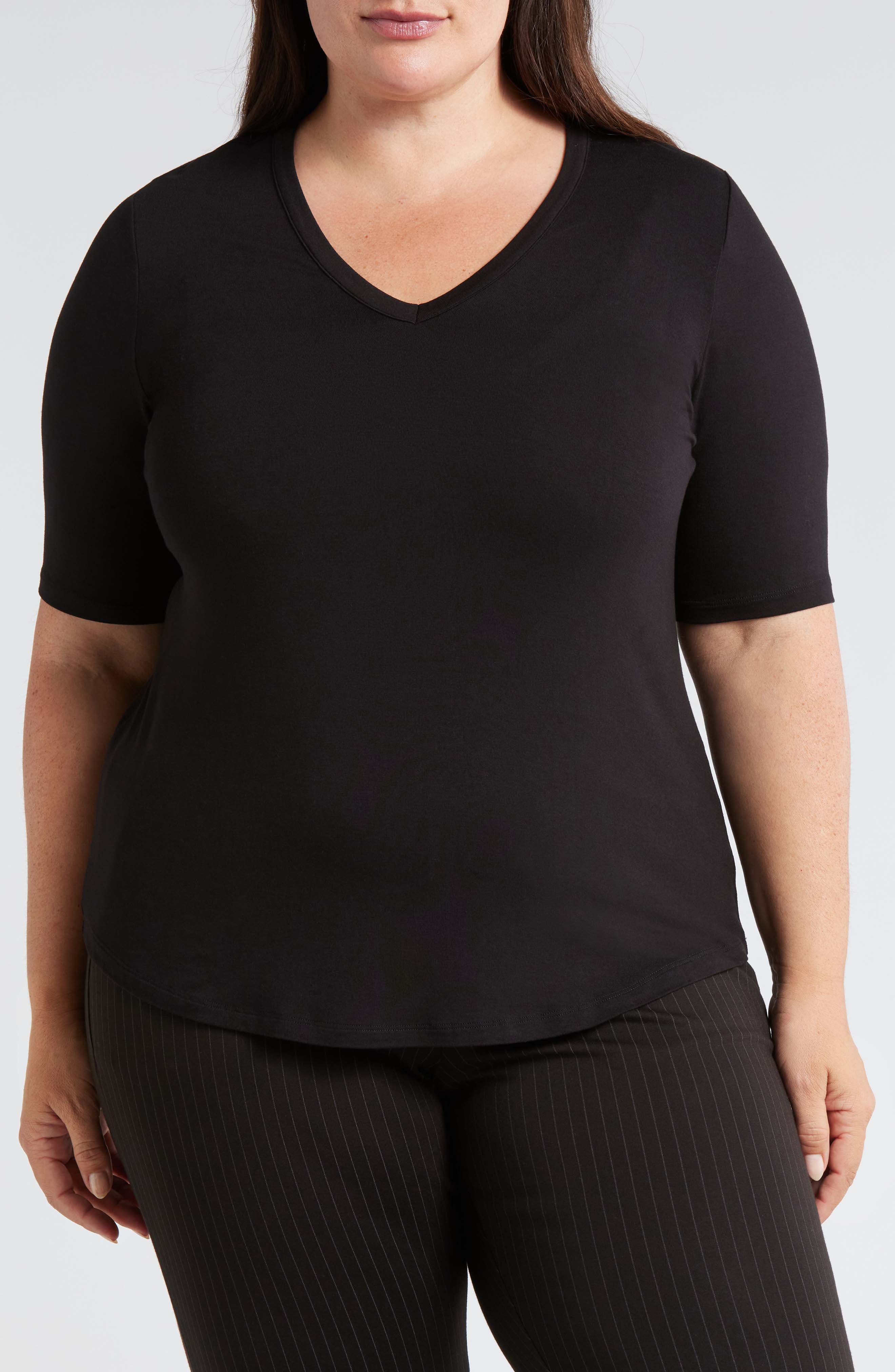 Lily Liquid Jersey V-Neck T-Shirt